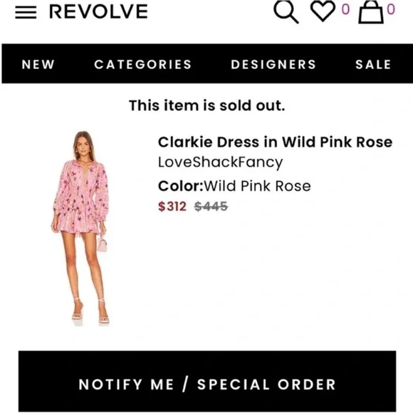 LoveShackFancy Pink Floral Tiered Midi Dress - Picture 15 of 15